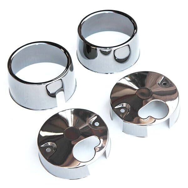 【345】 新品　Z400FX メーターカバー セット クロームメッキ Amazon.co.jp: 345 メーターカバー 上下セット Z400FX シルバー